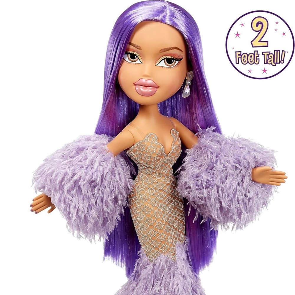 Bratz x Kylie Jenner 24-Inch Large-Scale Fashion Doll with Gown, 2 Feet Tall